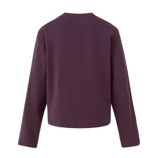 Damen Lässiges Sweatshirt mit Nietenbesatz, Print‑Einsatz und Rundhalsausschnitt Nord Taschen