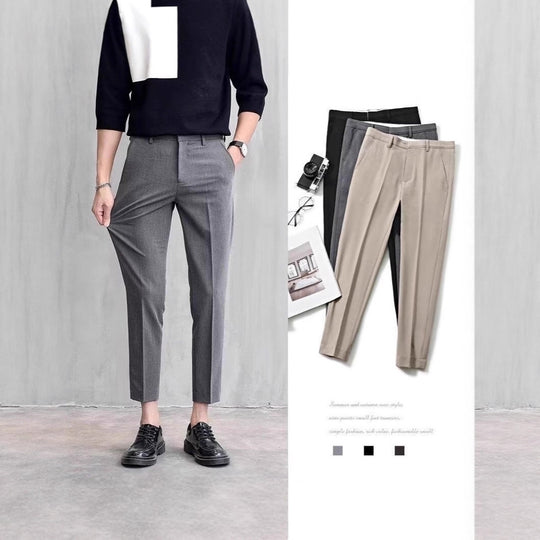 Herren Elegante Slim Fit Chino-Hose Nord Taschen