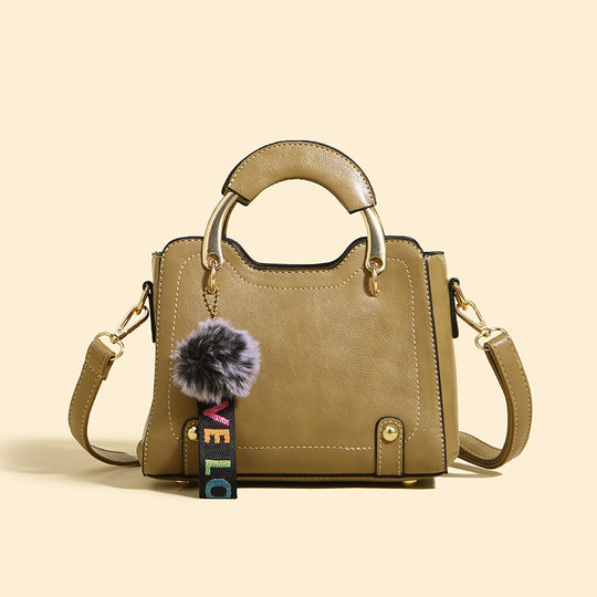 Damen Handtasche mit dekorativem Kunstleder und abnehmbarem Schulterriemen Nord Taschen