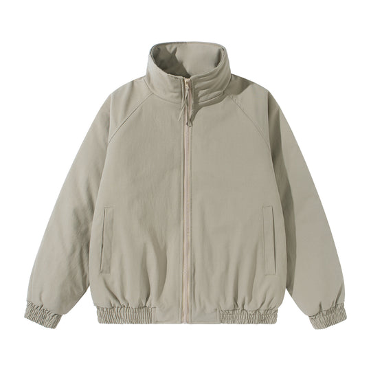 Unisex Kurz geschnittener Boxy‑Stehkragen‑Blouson mit elastischem Saum und verdeckten Einschubtaschen Nord Taschen