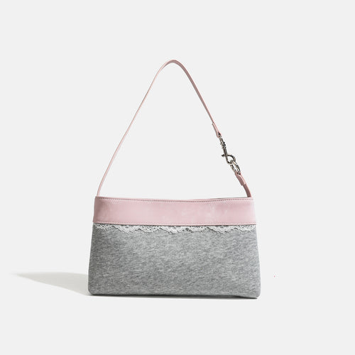 Damen Umhängetasche mit femininem Spitzenakzent und feinem Kunstleder Nord Taschen
