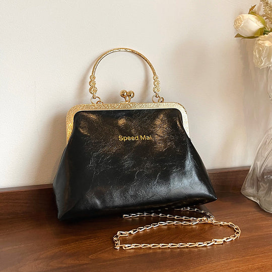Damen Vintage-Handtasche mit elegantem Kettenriemen Nord Taschen