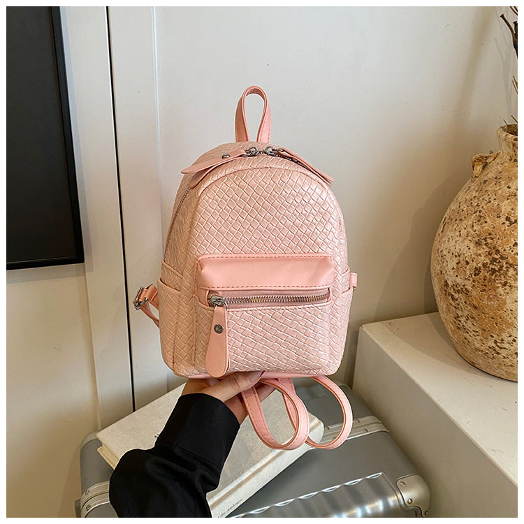 Damen Rucksack mit kunstvoll gewebtem Obermaterial und zusätzlichen Reißverschlusstaschen Nord Taschen