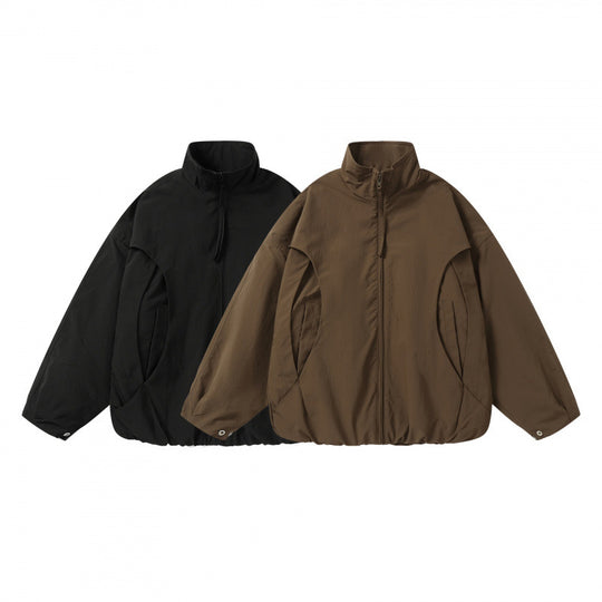 Unisex Leichter technischer Blouson mit Stehkragen, durchgehendem Reißverschluss und Tunnelzugsaum Nord Taschen