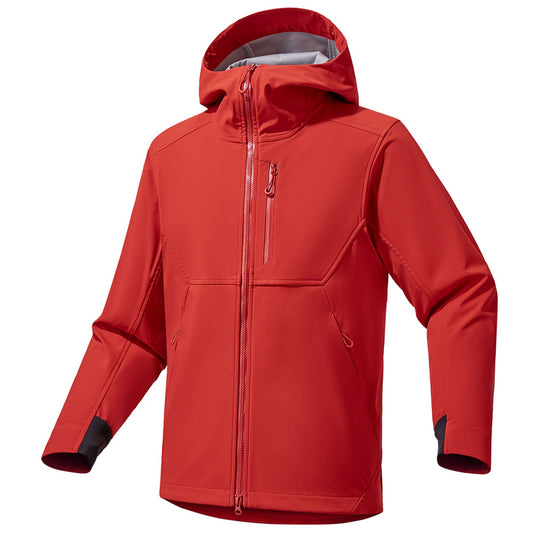 Herren Technische Softshell-Hoodiejacke mit Kapuze, winddichter Membran und ergonomischem Schnitt Nord Taschen