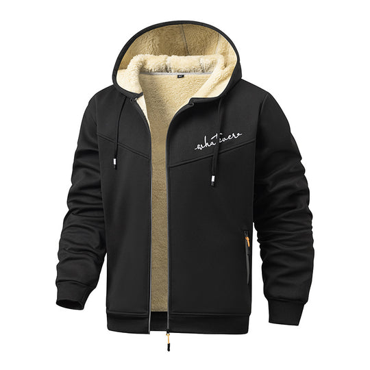 Herren Sportliche Fleecejacke mit hohem Kragen Nord Taschen