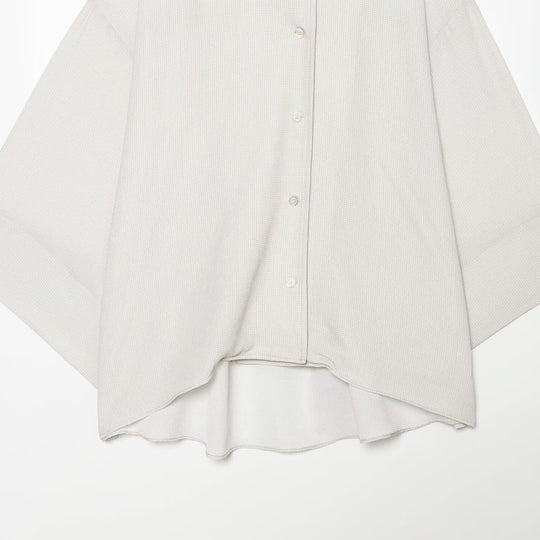 Damen Oversize-Hemdbluse mit Waffelstruktur, kastiger Silhouette und High-Low-Saum Nord Taschen