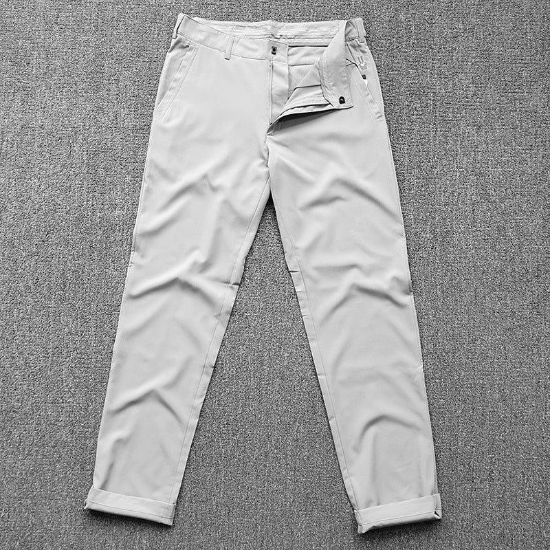 Herren Chinohose im schmalen Schnitt mit Stretch, Bügelfalte und schrägen Eingrifftaschen Nord Taschen