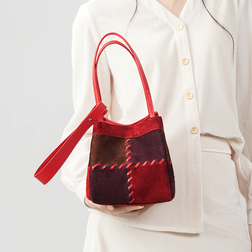 Damen Modische Umhängetasche mit kreativem Patchwork Nord Taschen