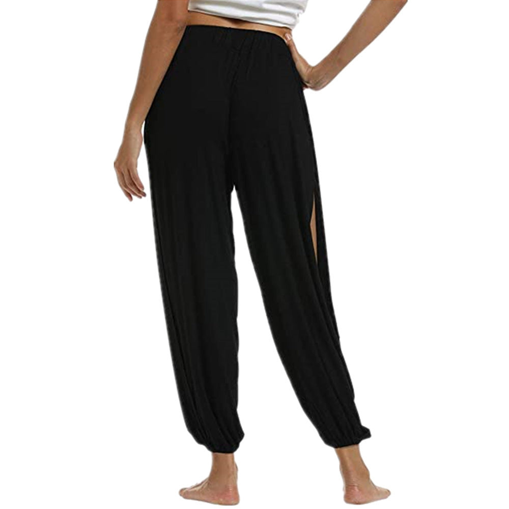 Damen luftige Freizehhose mit seitlichen Schlitzen Nord Taschen