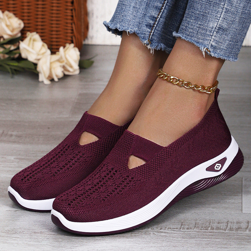 Damen Atmungsaktive Freizeit-Slipper mit elastischem Einschlupf und flexibler Sohle Nord Taschen