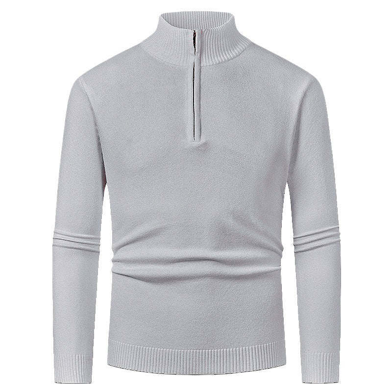 Eleganter Merino Komfort Pullover Damen Reißverschluss Moderne Strickware