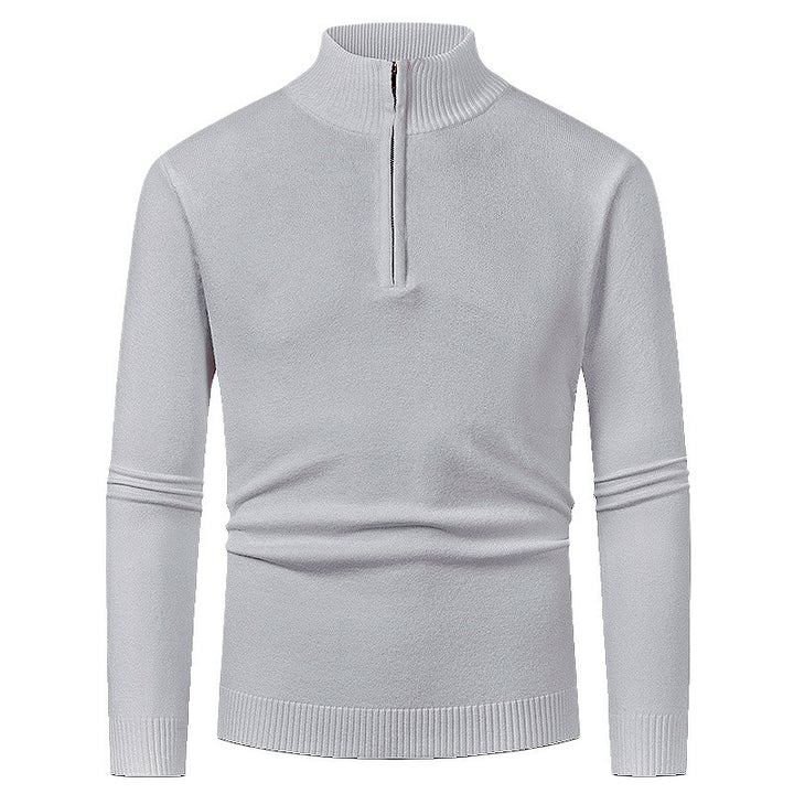 Eleganter Merino Komfort Pullover Damen Reißverschluss Moderne Strickware