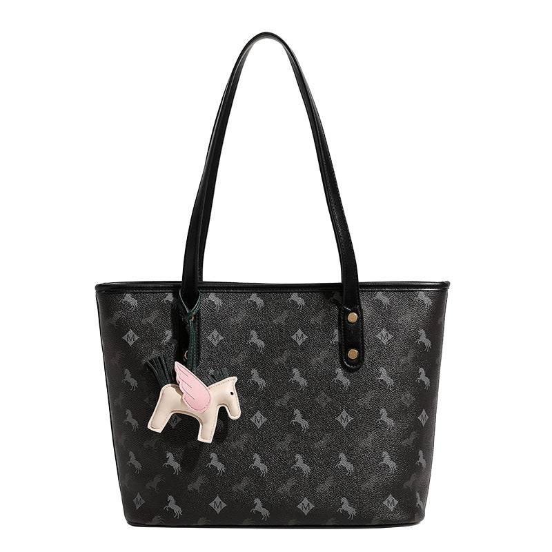 Damen Freizeit Tote-Tasche mit verspieltem Design und abnehmbarer Anhänger Nord Taschen