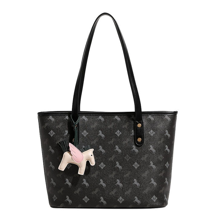 Damen Freizeit Tote-Tasche mit verspieltem Design und abnehmbarer Anhänger Nord Taschen