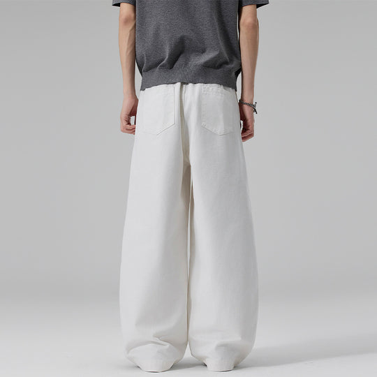 Herren Ultraweite Baumwoll‑Twill‑Hose mit Bundfalte und Palazzo‑Silhouette Nord Taschen