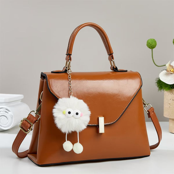 Damen elegante Handtasche mit abnehmbarem Dekor Nord Taschen