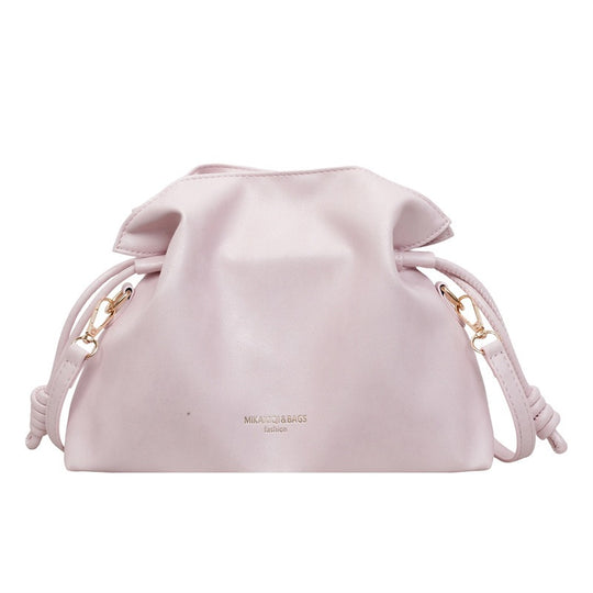 Damen Hobo-Tasche aus hochwertigem Kunstleder mit dekorativem Kordelzug Nord Taschen