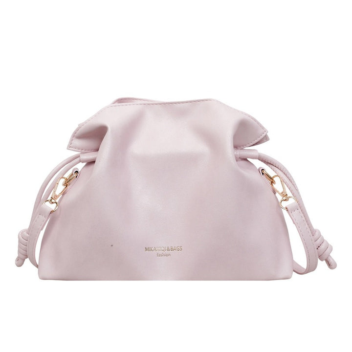 Damen Hobo-Tasche aus hochwertigem Kunstleder mit dekorativem Kordelzug Nord Taschen