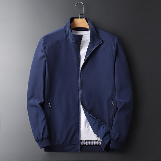 Herren Leichte Softshell-Blousonjacke mit Stehkragen, Reißverschlusstaschen und gerippten Bündchen Nord Taschen