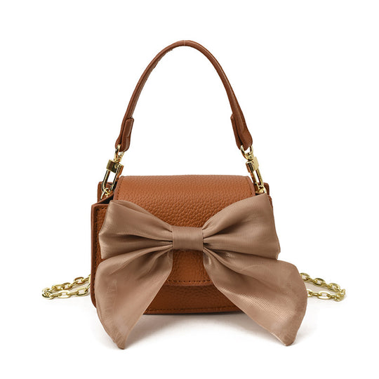 Damen Mini-Handtasche mit dekorativem Schleifen-Design Nord Taschen