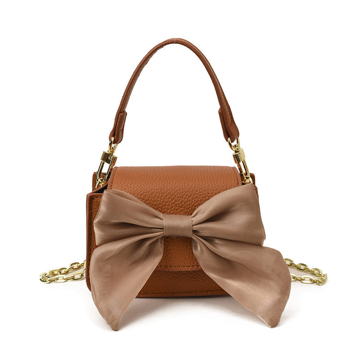 Damen Mini-Handtasche mit dekorativem Schleifen-Design Nord Taschen