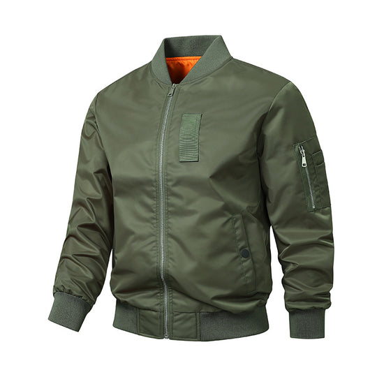 Herren Urbaner Nylon-Bomber mit Utility-Ärmeltasche und leichter Thermoisolierung Nord Taschen