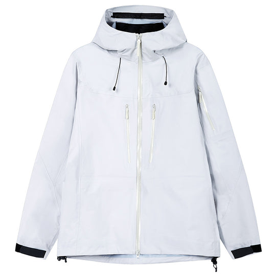 Herren Technische wasserdichte Outdoorjacke mit Kapuze und verschweißten Reißverschlüssen Nord Taschen