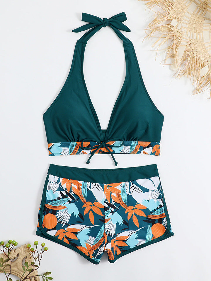 Damen Sportliches Bikini-Set mit verdecktem Bauch