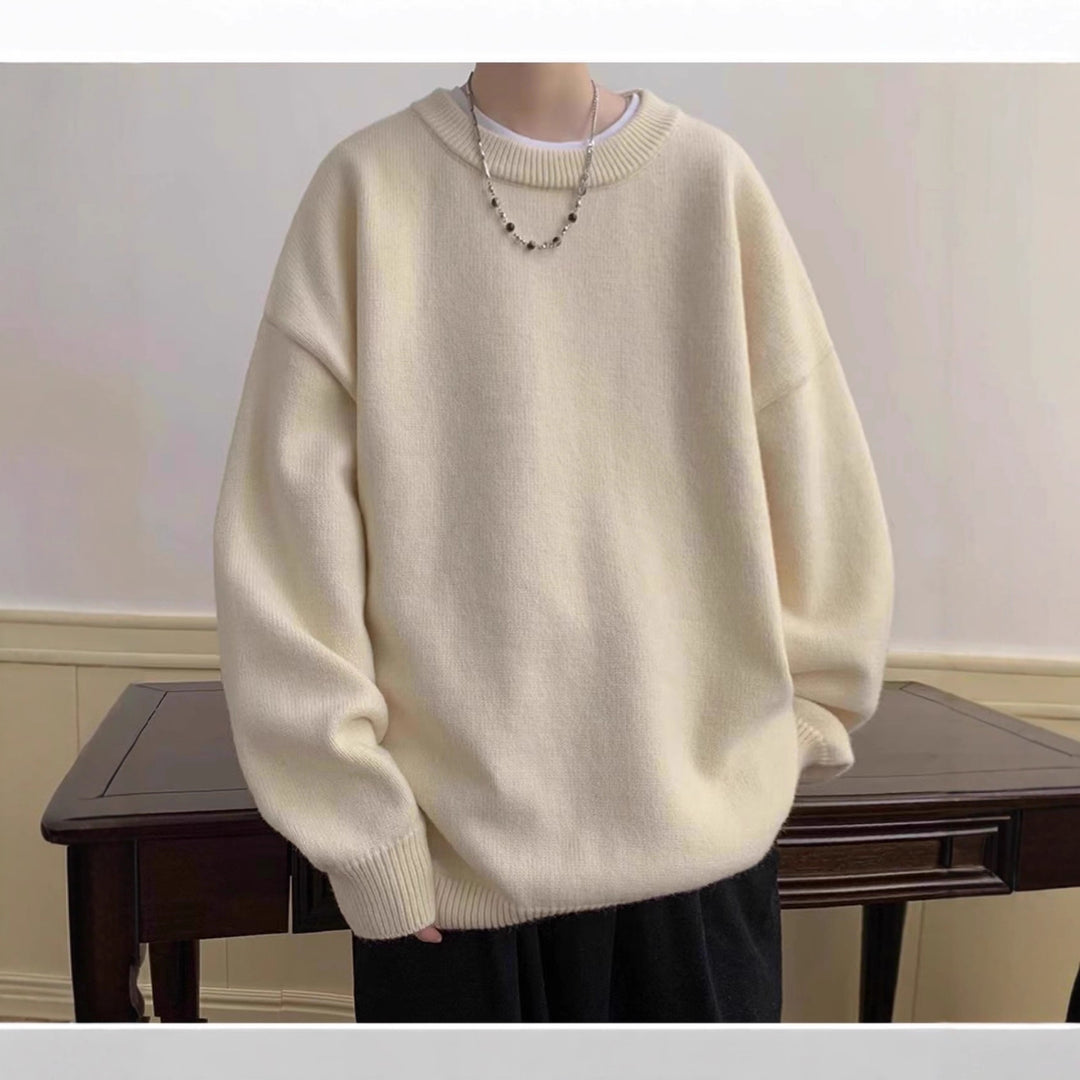 Damen Bequemer Oversized Pullover Nord Taschen
