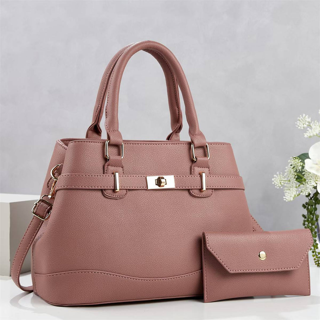 Damen stilvolle Handtasche mit abnehmbarem Portemonnaie Nord Taschen