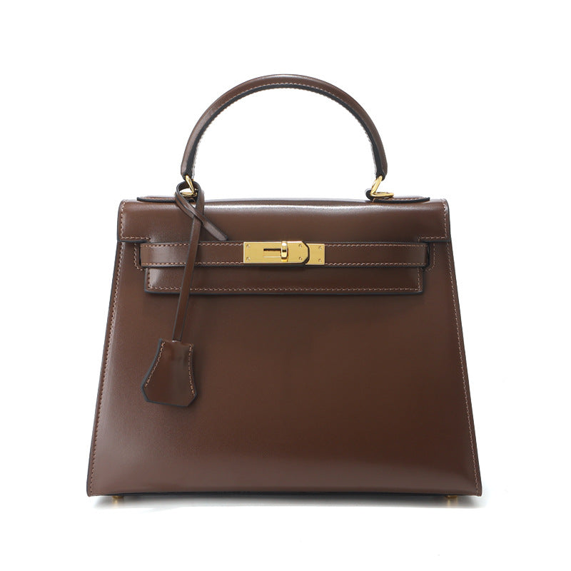Damen strukturierte Handtasche mit elegantem Verschluss Nord Taschen
