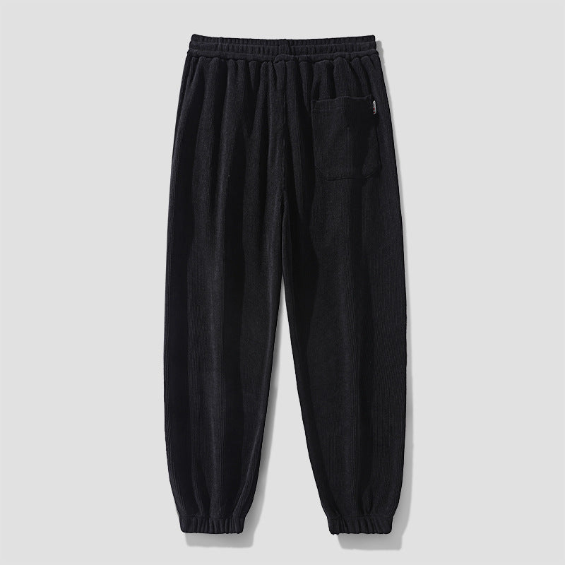 Herren Cordhose im Joggingstil mit seitlichen Panel‑Einsätzen und Kordelzug Nord Taschen