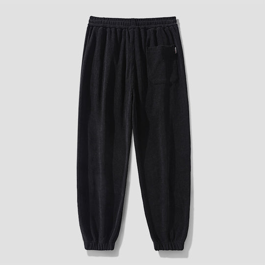Herren Cordhose im Joggingstil mit seitlichen Panel‑Einsätzen und Kordelzug Nord Taschen