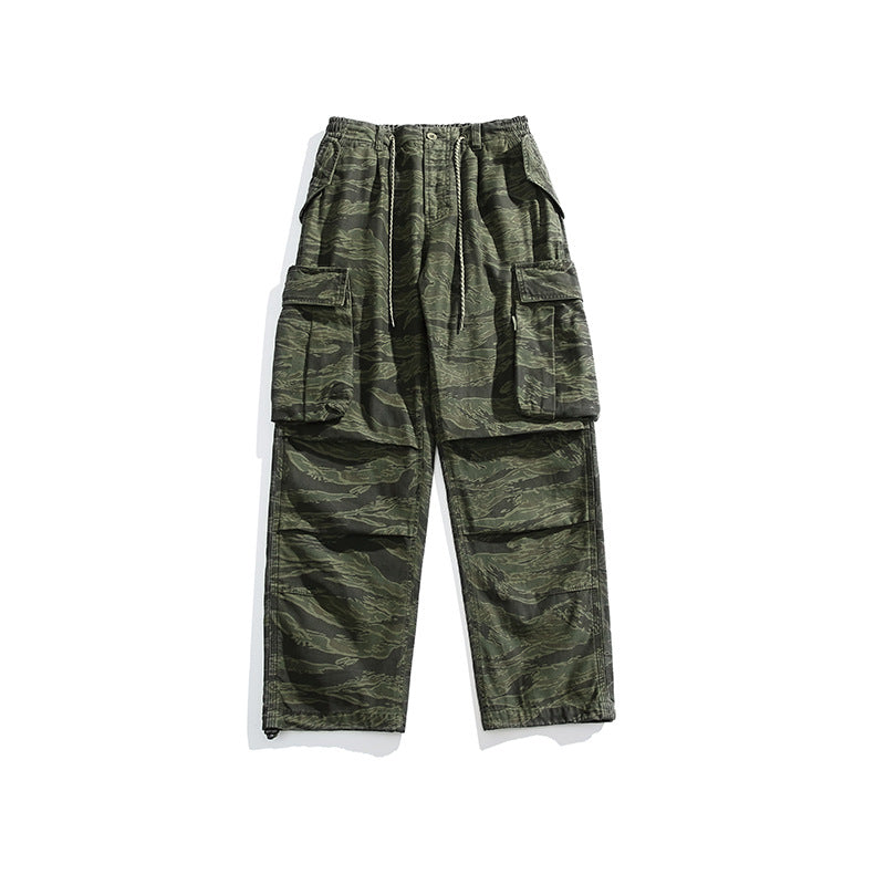 Herren Cargo-Overshirt im Utility-Stil mit Camouflage-Print und Mehrfachtaschen Nord Taschen