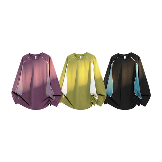 Damen Oversize-Langarmshirt mit Raglanärmeln, atmungsaktiven Seiteneinsätzen und Rundhalsausschnitt Nord Taschen