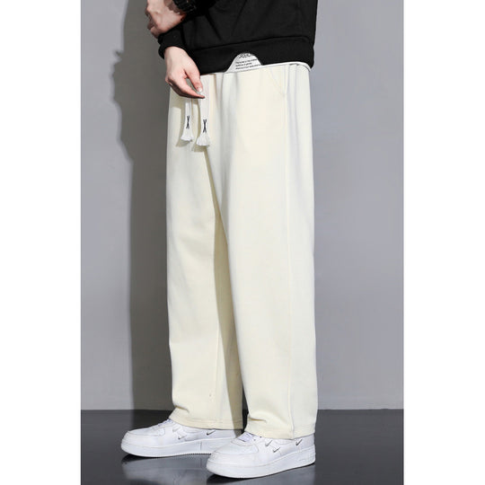 Herren Relaxed-Fit Jogginghose aus French-Terry mit weitem Bein und Tunnelzug Nord Taschen