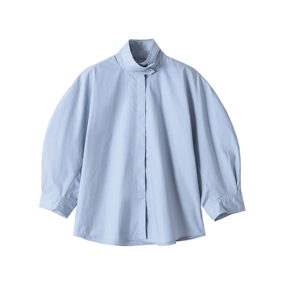 Damen Oversized Kurzjacke mit Stehkragen und weiten Raglanärmeln Nord Taschen