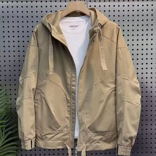 Herren Leichte Kapuzenjacke im Utility‑Stil mit Innenorganisation und Frontreißverschluss Nord Taschen