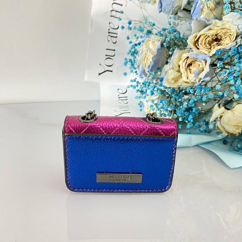 Damen Mini-Handschuhtasche mit geflochtenem Kettenriemen Nord Taschen