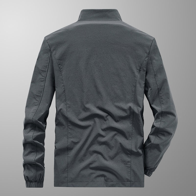 Herren Softshell‑Outdoorjacke mit Stehkragen, wind‑ und wasserabweisender Membran & reflektierendem Bruststreifen Nord Taschen