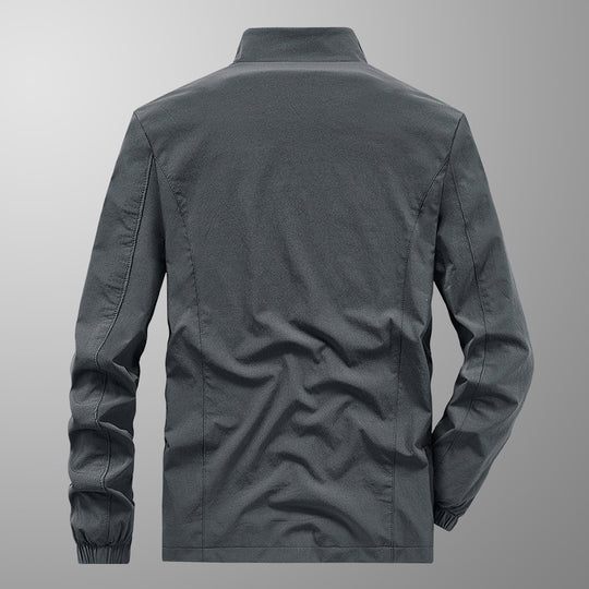 Herren Softshell‑Outdoorjacke mit Stehkragen, wind‑ und wasserabweisender Membran & reflektierendem Bruststreifen Nord Taschen