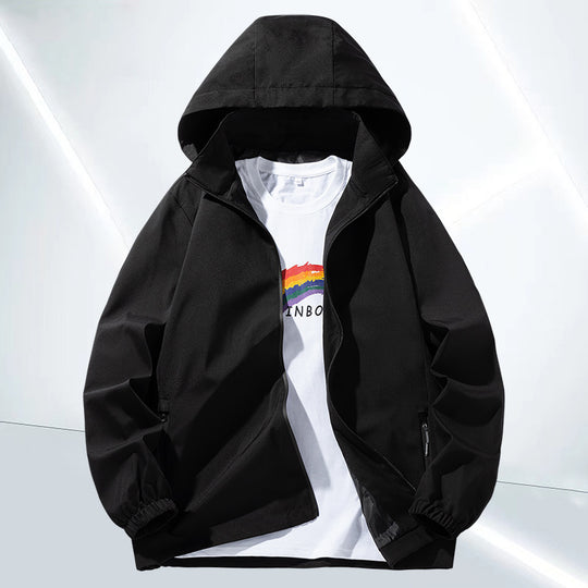 Unisex Minimalistische Softshell-Hoodie mit wasserabweisender Beschichtung, Kapuze & verdeckten Reißverschlusstaschen Nord Taschen