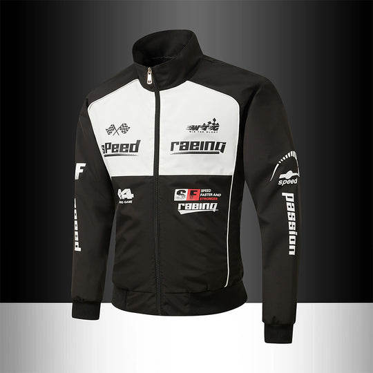 Herren Rennsport-Trackjacke im Retro-Motorsport-Stil Nord Taschen
