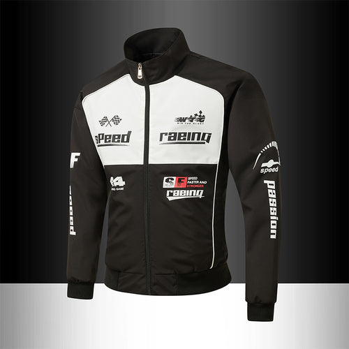 Herren Rennsport-Trackjacke im Retro-Motorsport-Stil Nord Taschen
