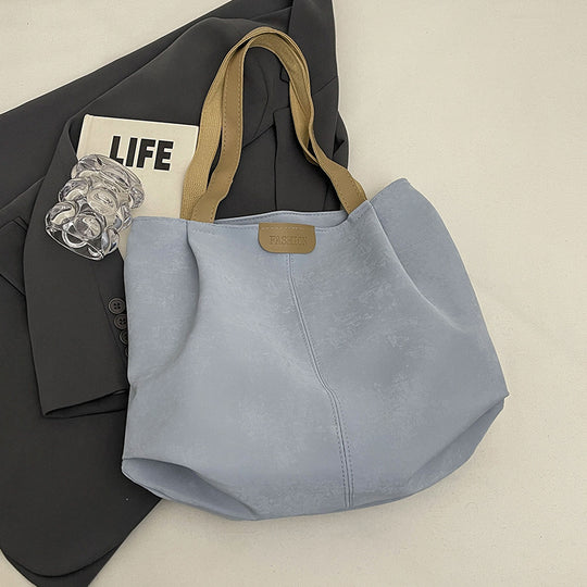 Damen elegante Hobo-Tasche aus hochwertigem Kunstleder mit breiten Griffen Nord Taschen