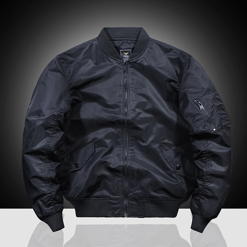 Herren Nylon-Flightbomber mit Ärmeltasche, gesteppter Thermo-Innenlage und geripptem Saum Nord Taschen
