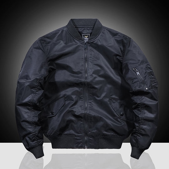 Herren Nylon-Flightbomber mit Ärmeltasche, gesteppter Thermo-Innenlage und geripptem Saum Nord Taschen