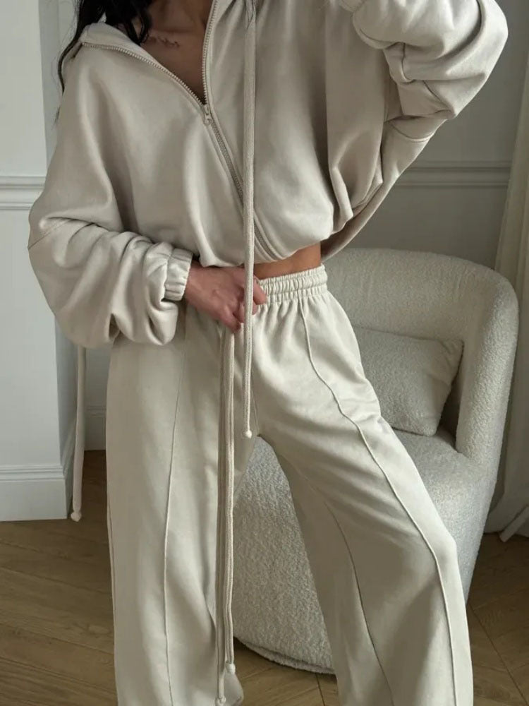 Damen Sweatanzug mit Jogginghose Set Arvani