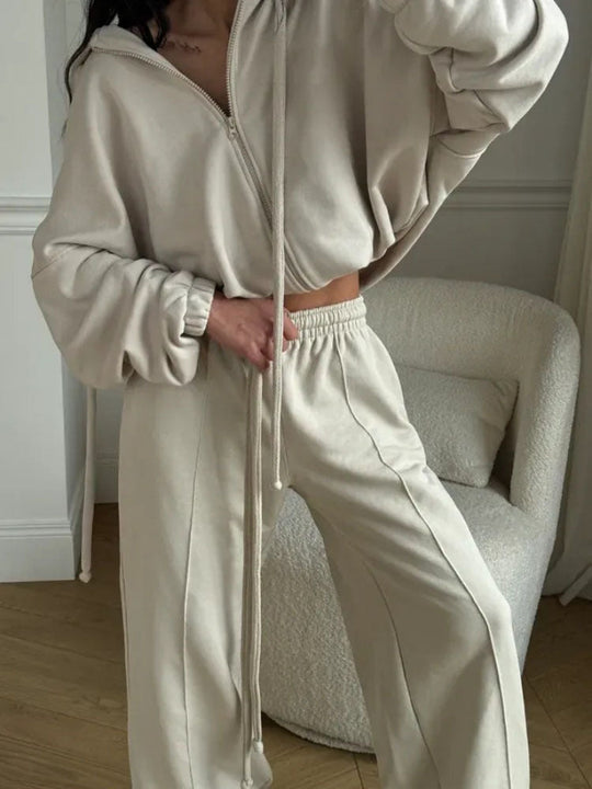 Damen Sweatanzug mit Jogginghose Set Arvani